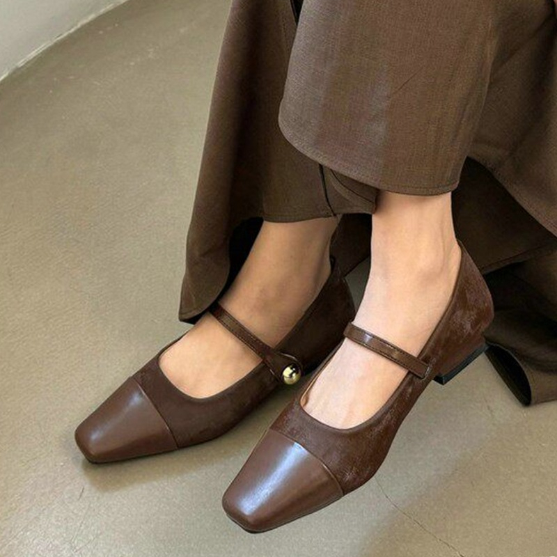 Women'S Fashion Walking Shoes - أحذية ماري جين نسائية أنيقة بكعب