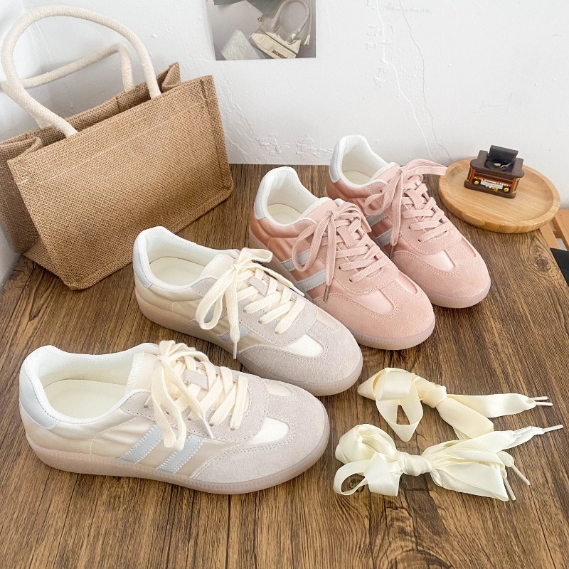 Women'S Fashion Tennis Shoes - أحذية رياضية نسائية من الجلد، أحذية