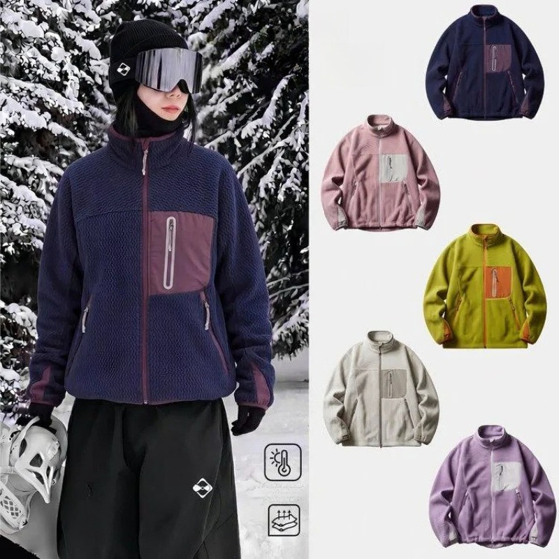 Sherpa Coat Women - جاكيت خارجي من الصوف للرجال والنساء