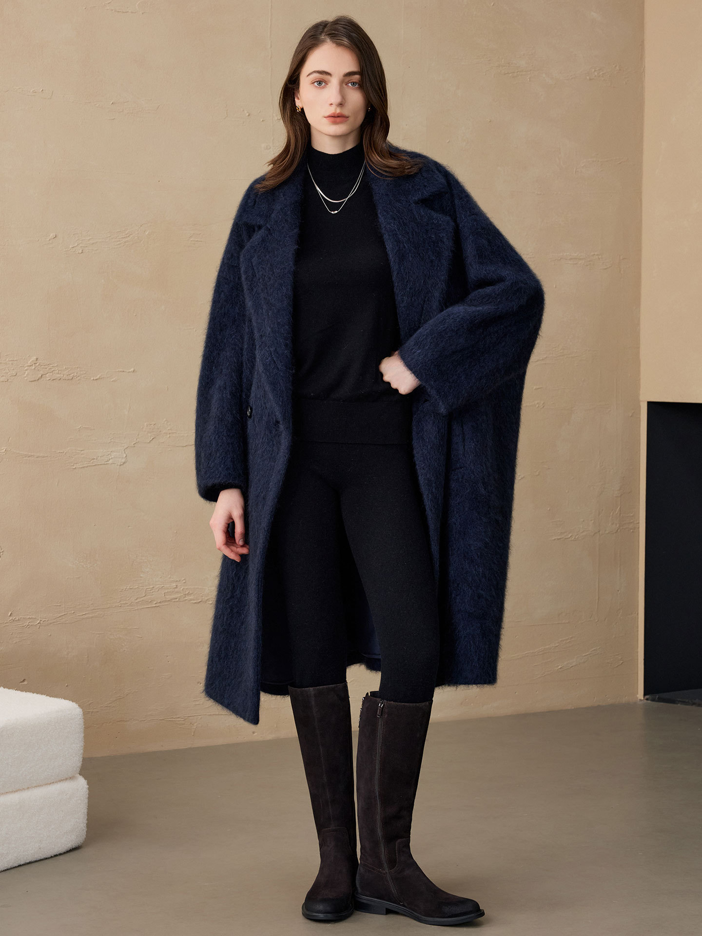 Women'S Fashion Blazer - سترة نسائية من الصوف من Allingentle،