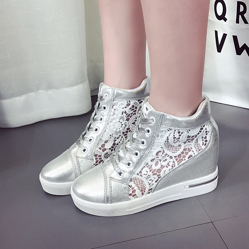 Women'S Fashion Tennis Shoes - أحذية رياضية نسائية من الجلد المصنوع