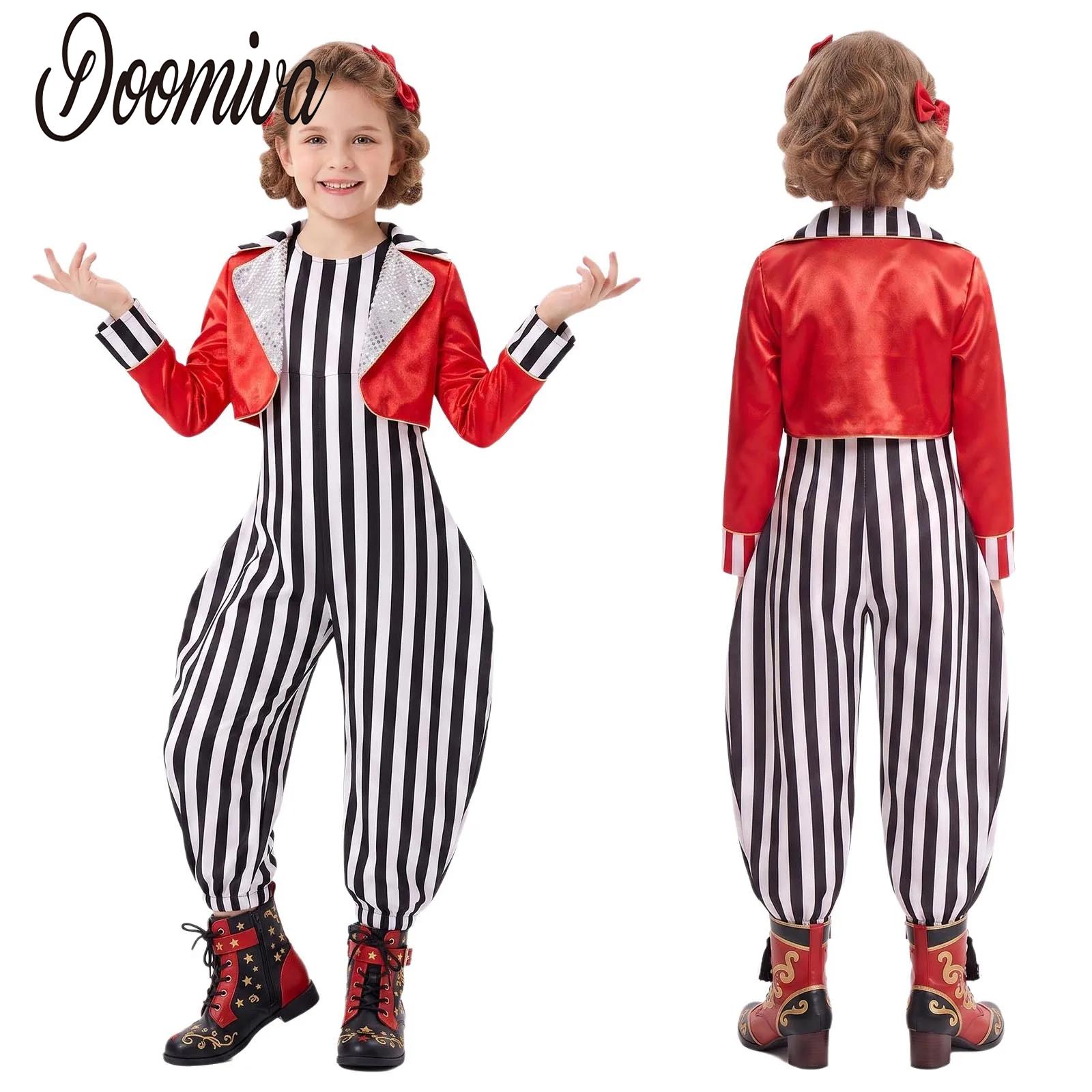 Sleeveless Jumpsuit - زي مهرج سيرك للفتيات والفتيان، أزياء
