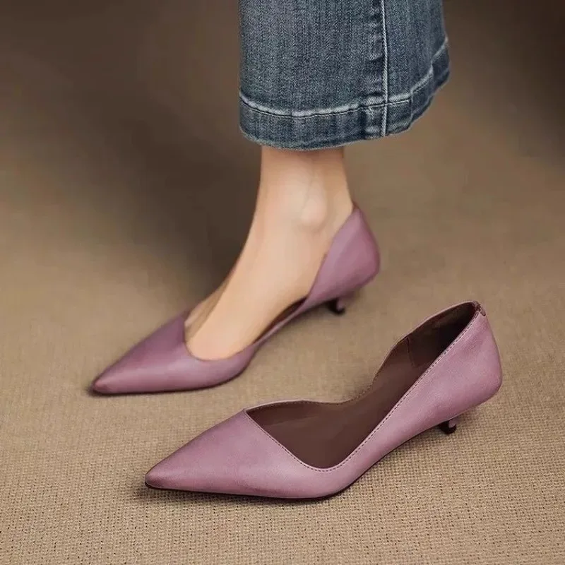 Women'S Fashion Footwear - حذاء نسائي بكعب ستيليتو بمقدمة مدببة،