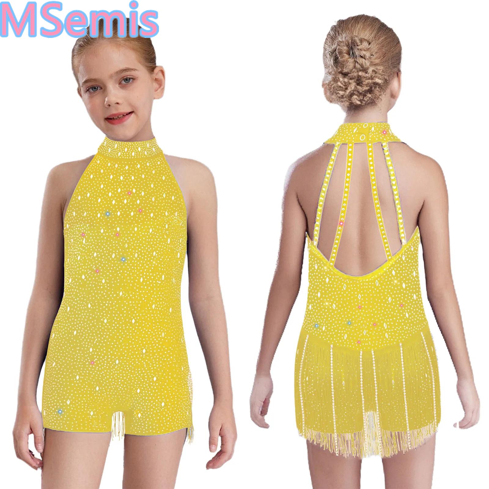 Sleeveless Jumpsuit - بدلة رقص للأطفال البنات مع رسن