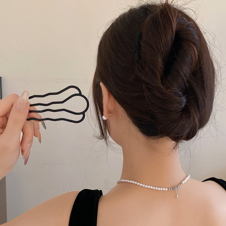 المعادن U-شكل الشعر شوكة أمشاط - مراجعة Women Fashion Hair Style وسعره