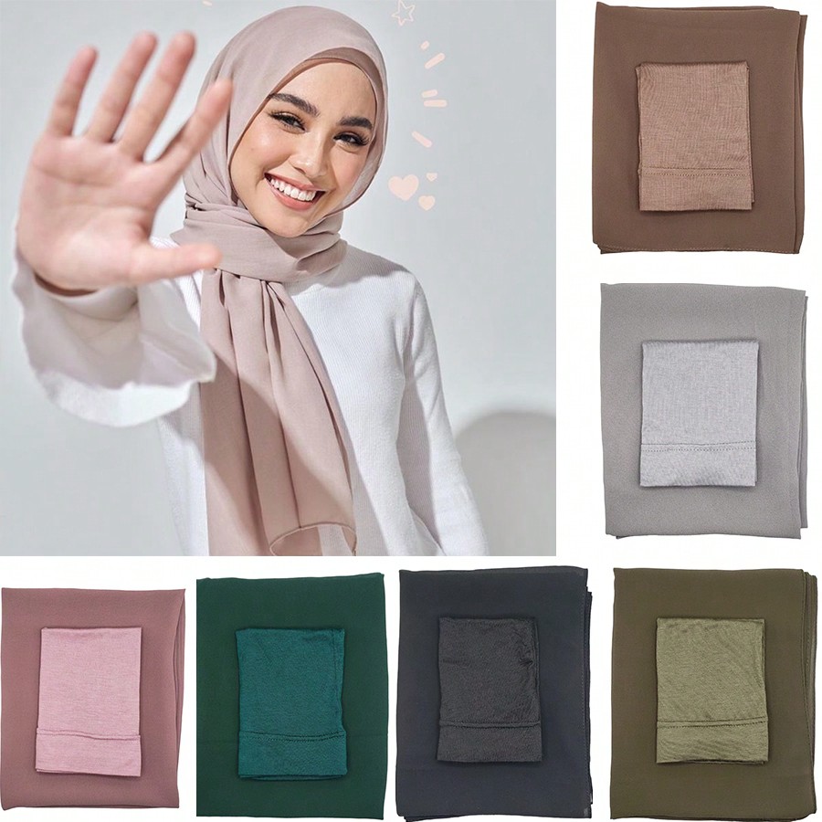 طقم حجاب نسائي من قطعتين للاست - مراجعة Women Fashion Youtube وسعره