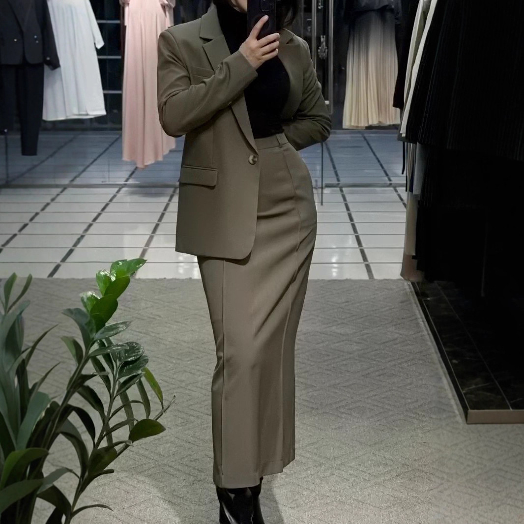 Allingentle تنورة البدلة النسا - مراجعة Women'S Fashion Blazer وسعره