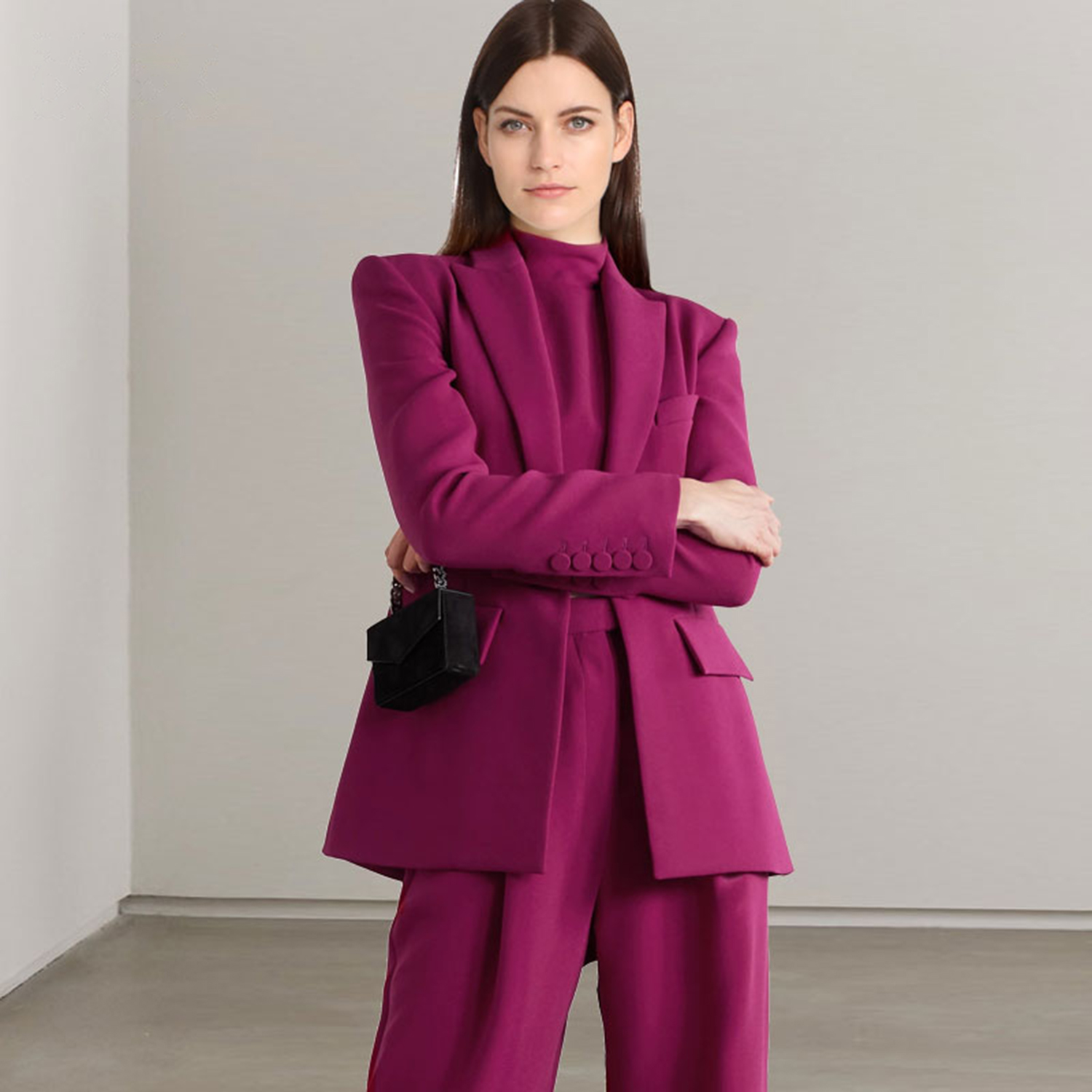 Allingentle الأحمر التلبيب الم - مراجعة Women'S Fashion Blazer وسعره