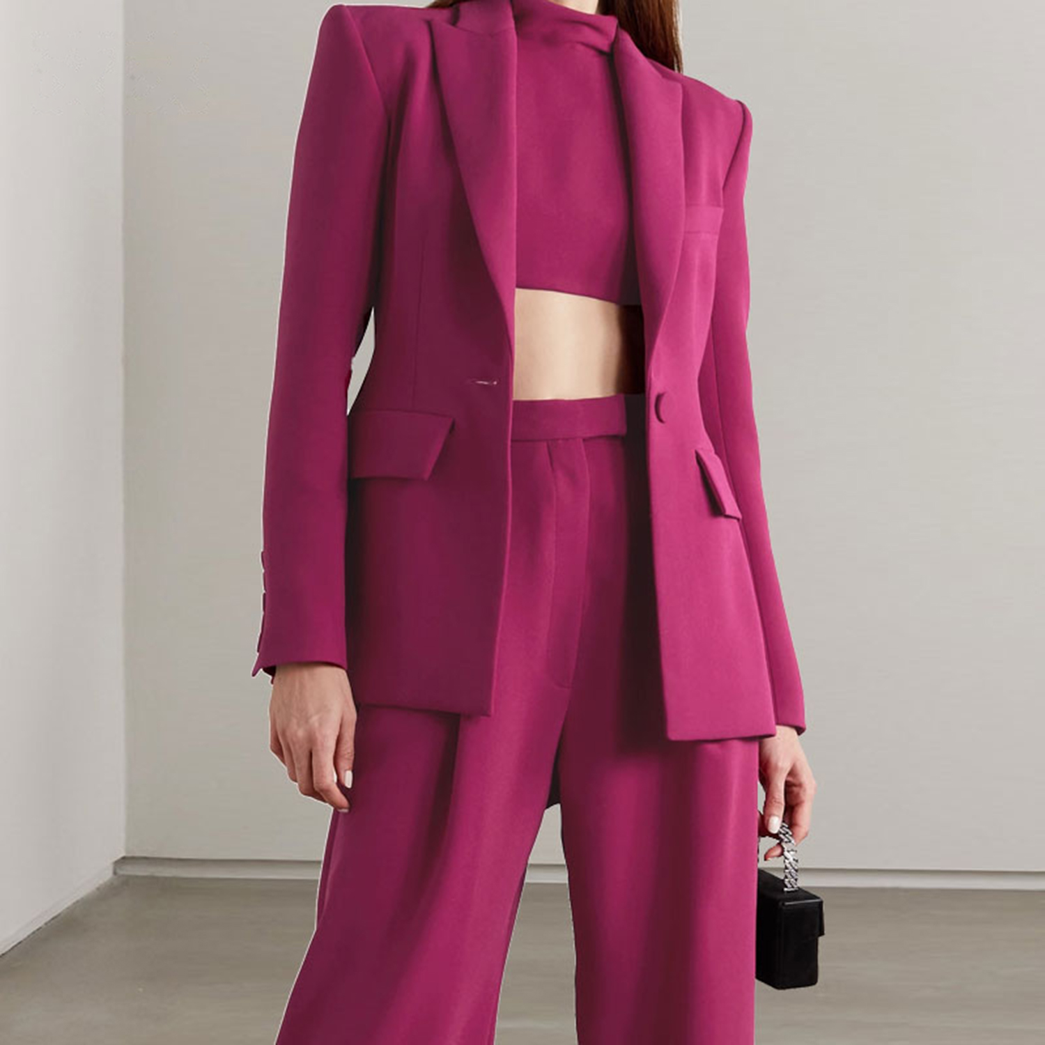 Allingentle الأحمر التلبيب الم - مراجعة Women'S Fashion Blazer وسعره