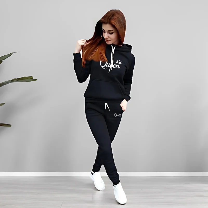 بدلة رياضية نسائية بطباعة حروف - مراجعة Women'S Fashion Suit وسعره