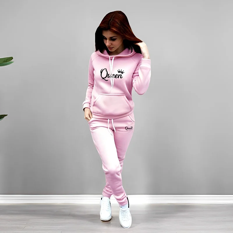 بدلة رياضية نسائية بطباعة حروف - مراجعة Women'S Fashion Suit وسعره