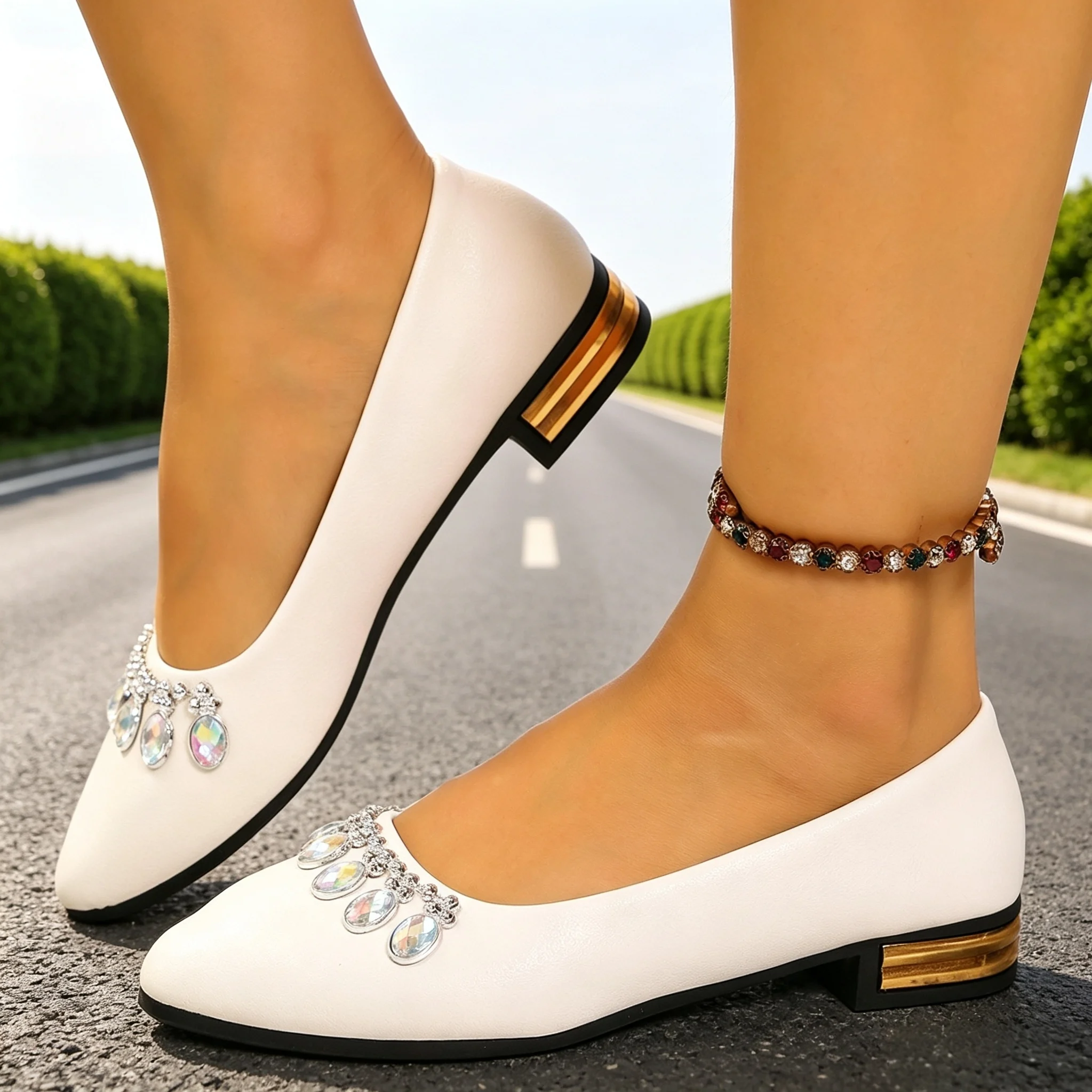 أحذية نسائية مسطحة ذات مقدمة م - مراجعة Women'S Fashion Footwear وسعره
