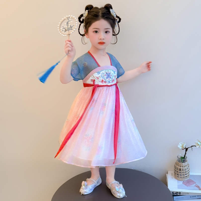 فستان هانفو صيني جديد للفتيات  - مراجعة Floral Summer Dress وسعره