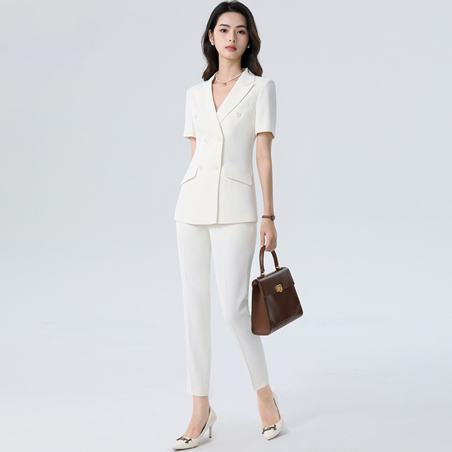 بدلة نسائية بيضاء من Allingent - مراجعة Women'S Fashion Blazer وسعره
