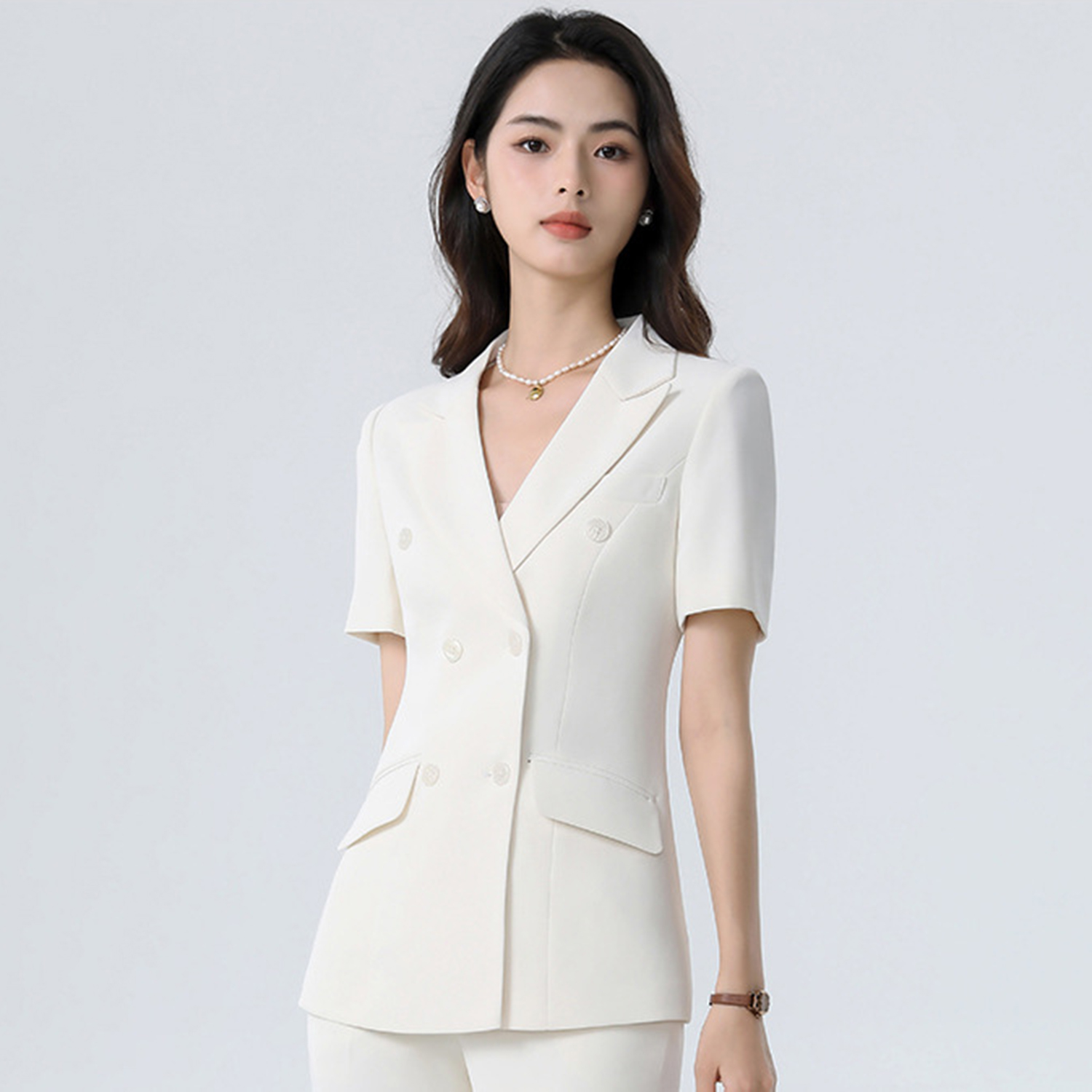 بدلة نسائية بيضاء من Allingent - مراجعة Women'S Fashion Blazer وسعره