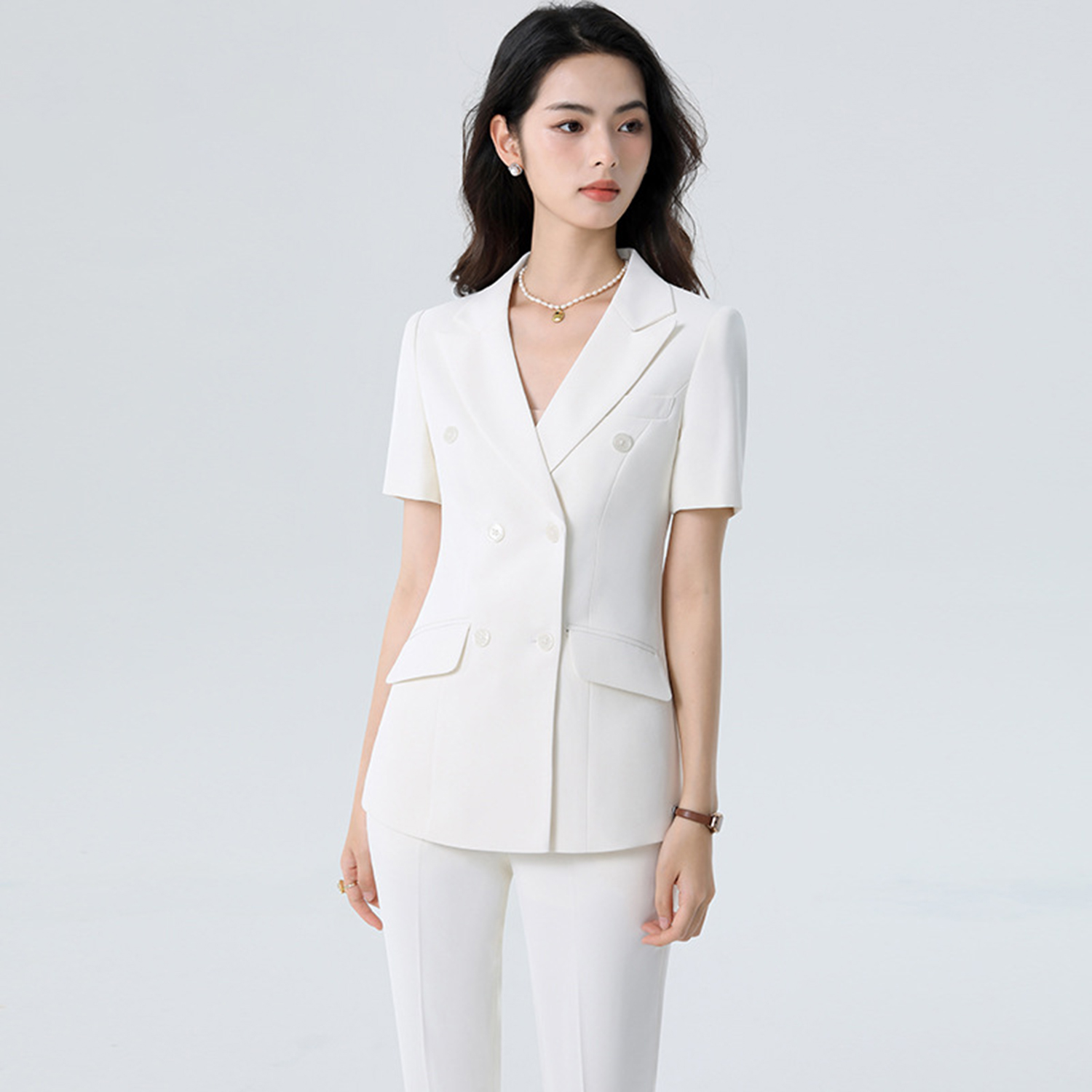 بدلة نسائية بيضاء من Allingent - مراجعة Women'S Fashion Blazer وسعره