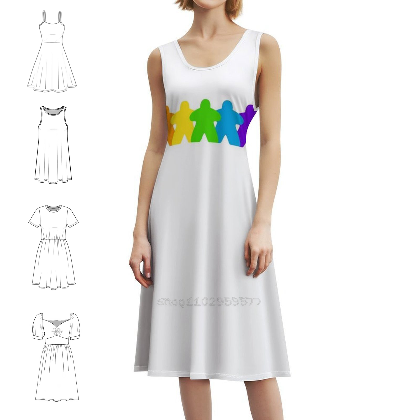 جميع الألوان من فستان Meples-G - مراجعة Floral Summer Dress وسعره