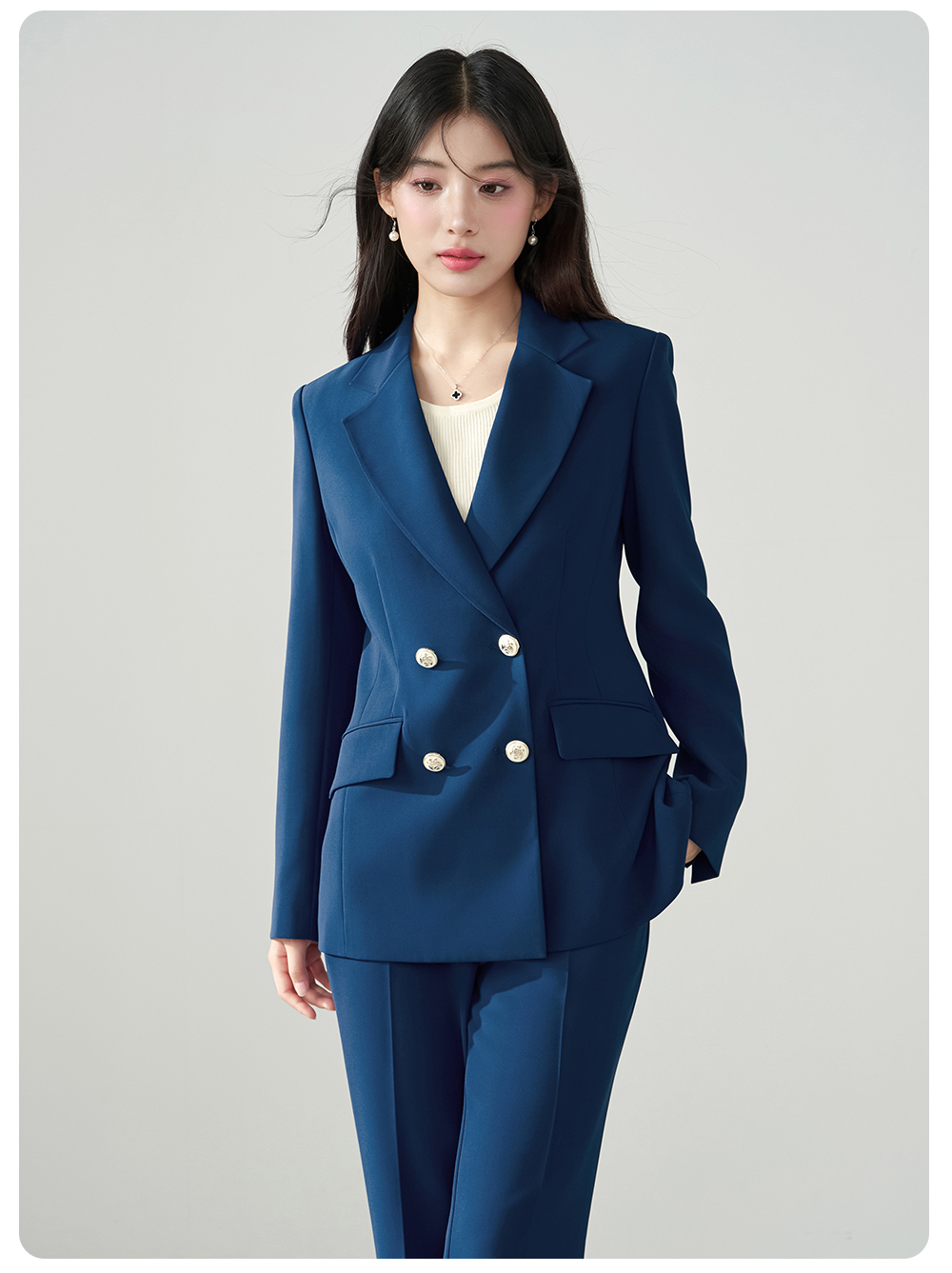 Allingentle الأزرق المرأة 2 قط - مراجعة Women'S Fashion Blazer وسعره