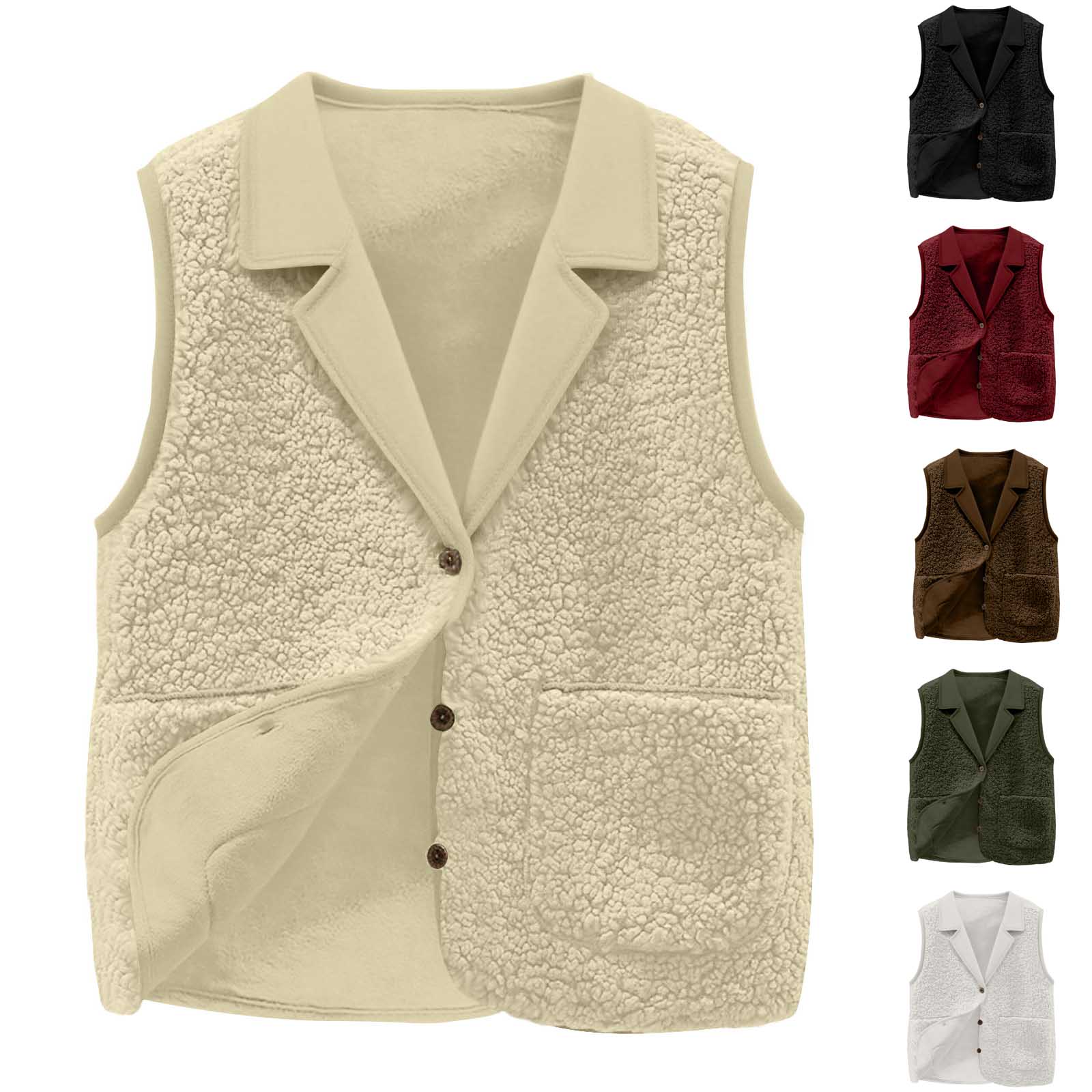 سترة نسائية من صوف شيربا، ياقة - مراجعة Sherpa Coat Women وسعره