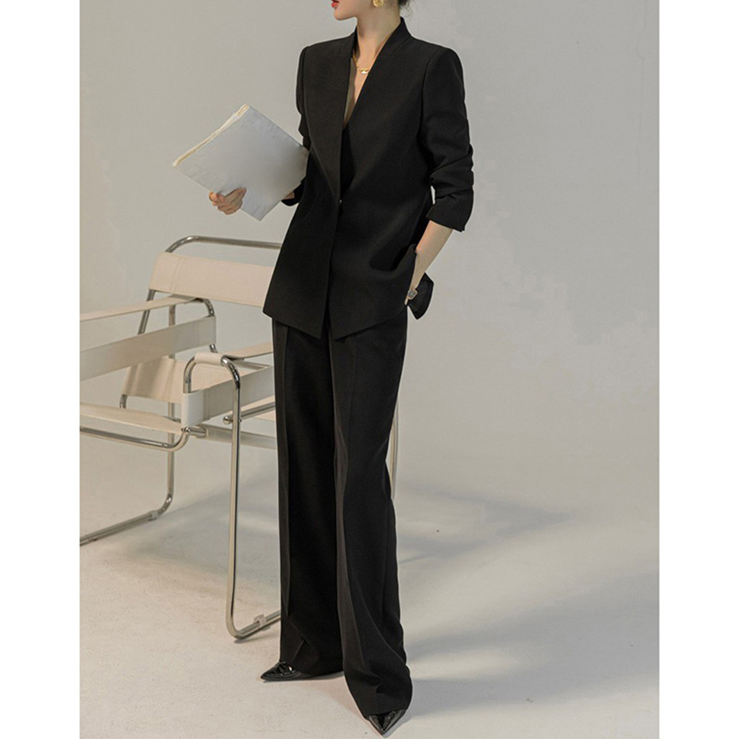 بدلة نسائية من Allingentle مكو - مراجعة Women'S Fashion Blazer وسعره