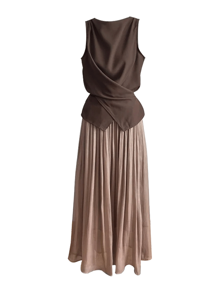 طقم بنطلون واسع الساق مع بلوزة - مراجعة Women'S Young Fashion وسعره