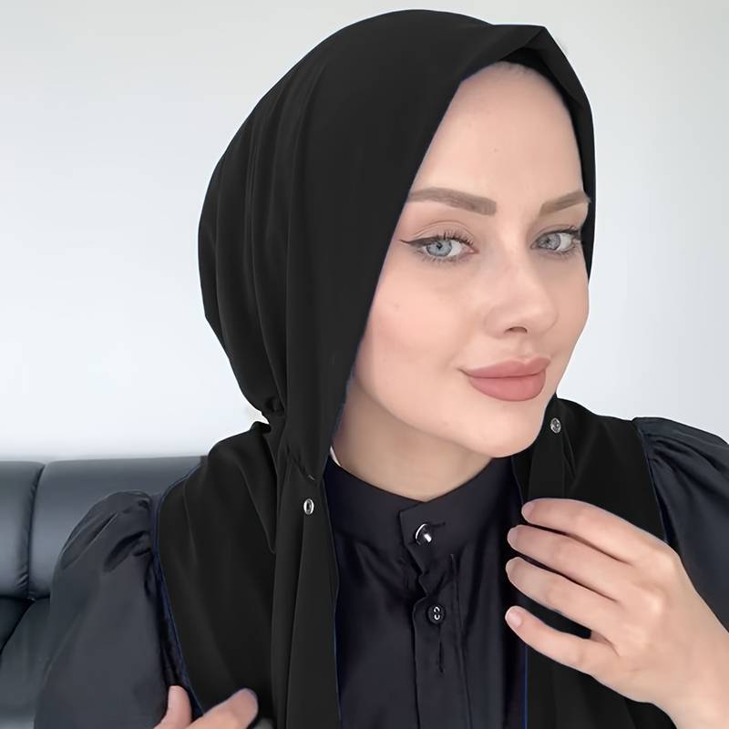 قبعة وشاح إسلامية بسيطة بلون و - مراجعة Women Fashion Hats وسعره