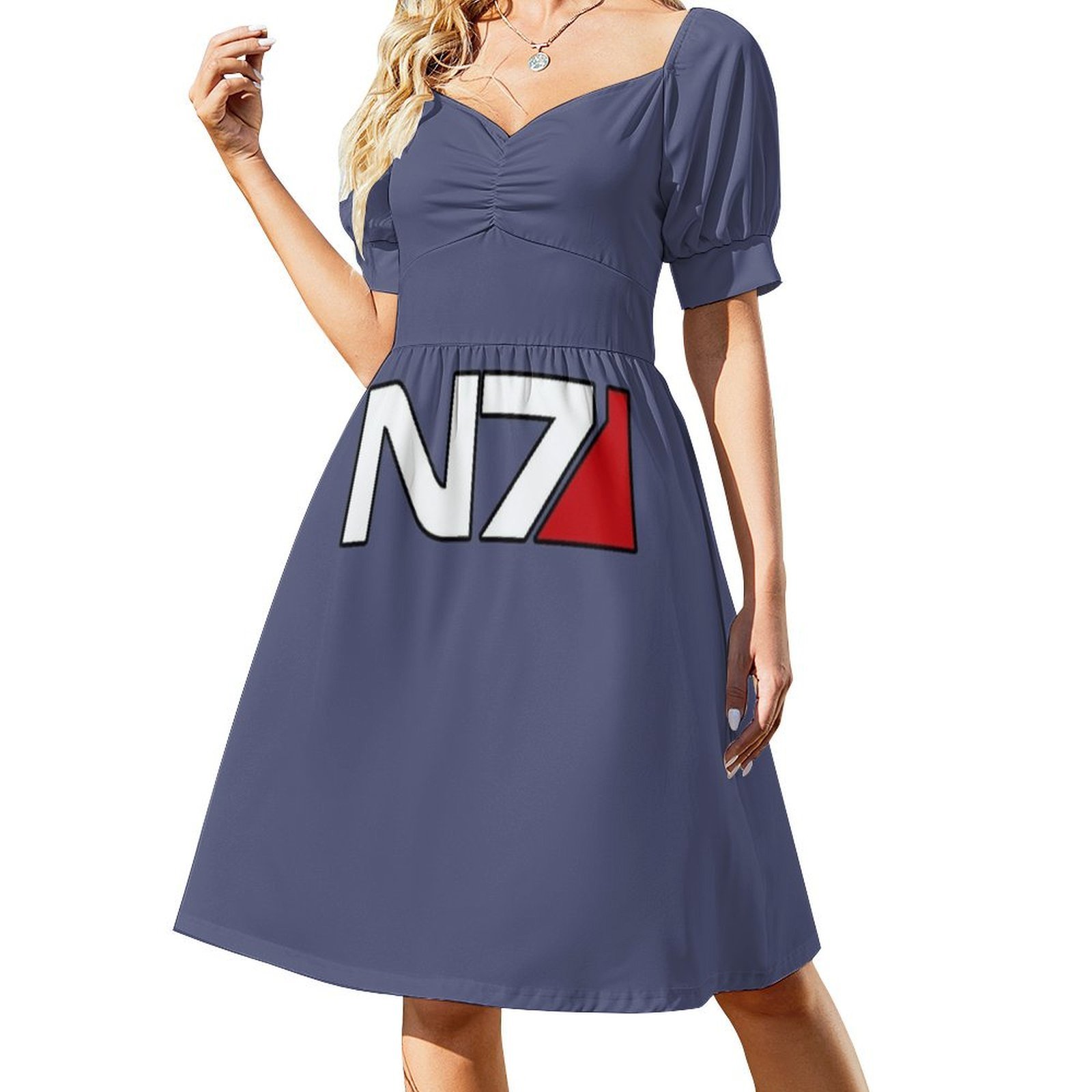 N7 شعار الأزهار سموك فستان للن - مراجعة Floral Summer Dress وسعره
